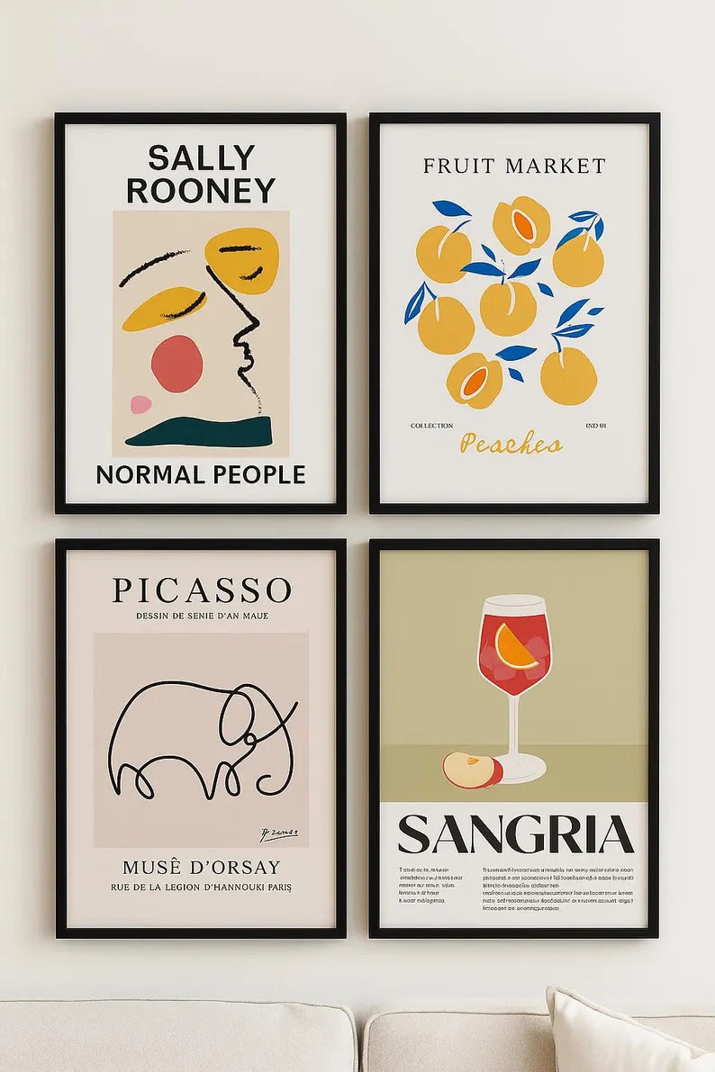 Paquete de 60.000 pósteres digitales para pared | Pósters imprimibles vintage, abstractos y modernos