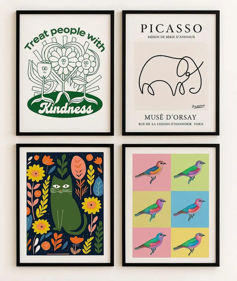 Paquete de 60.000 pósteres digitales para pared | Pósters imprimibles vintage, abstractos y modernos